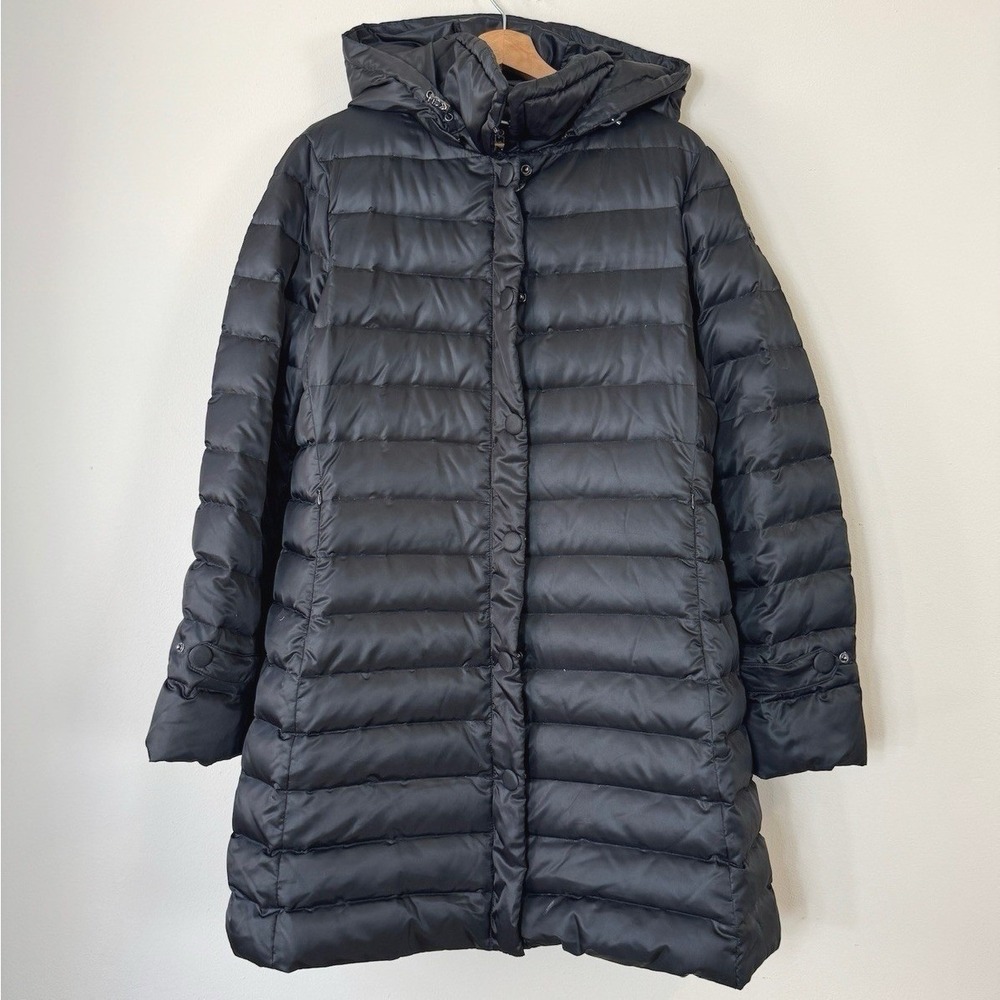 Women's Happy Goat Lucky Long Black Classic Puffer Jacket‎ - Large